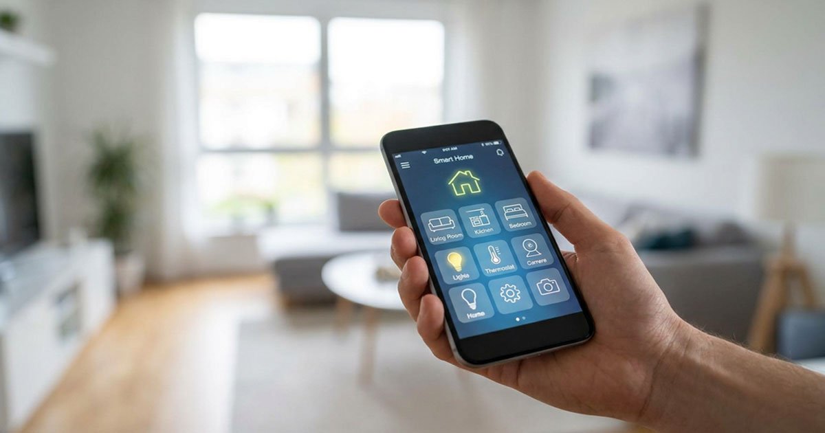 aplicativo de controle de casa inteligente