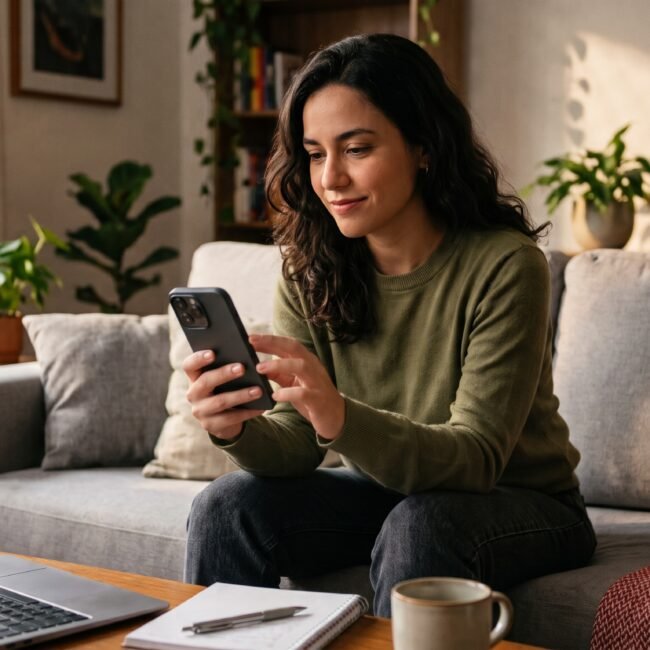 pessoa fazendo compras online no celular durante a black friday 2026